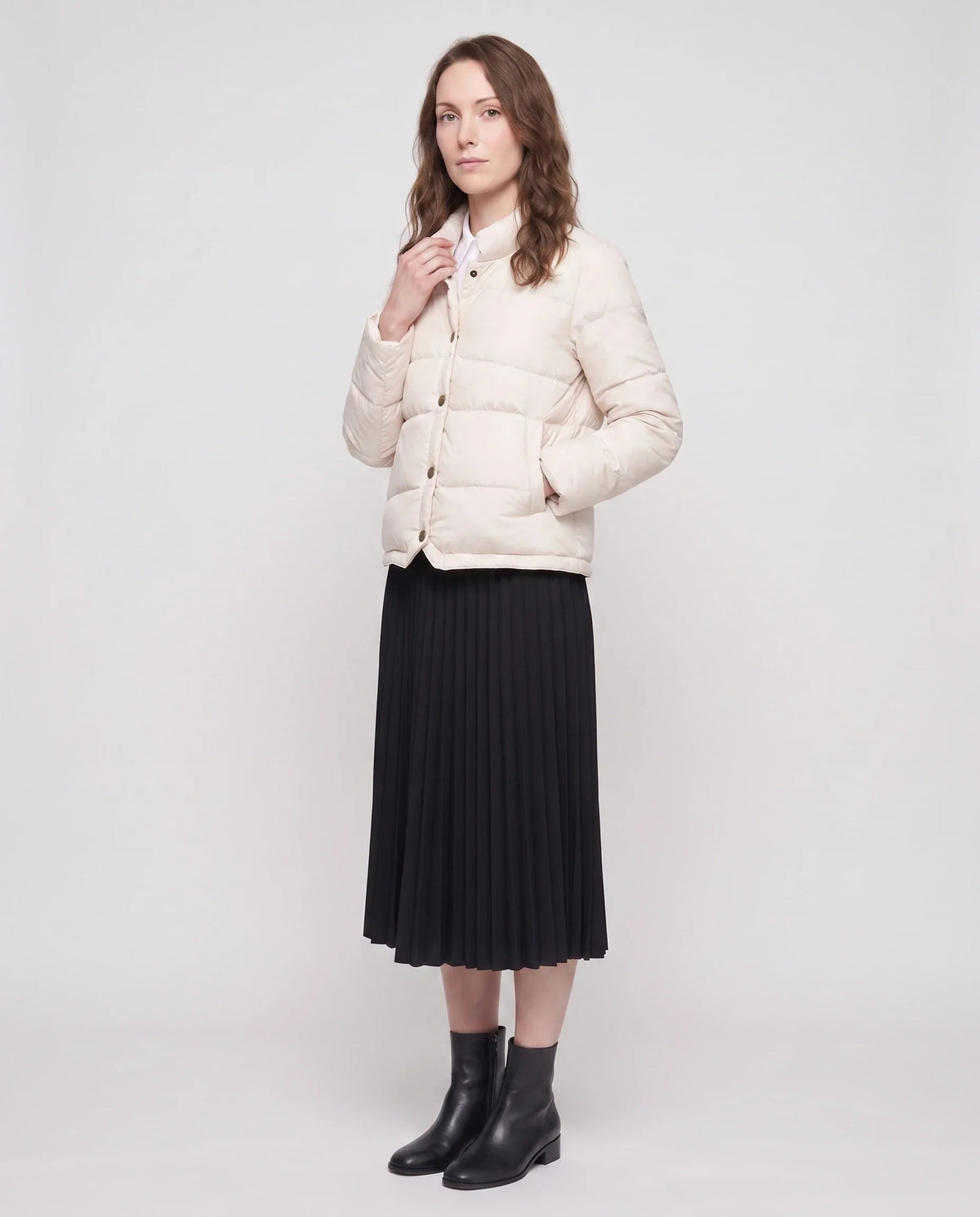 Doudoune courte légère façon blouson