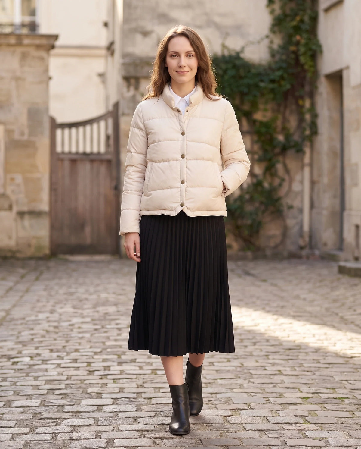 Doudoune courte légère façon blouson