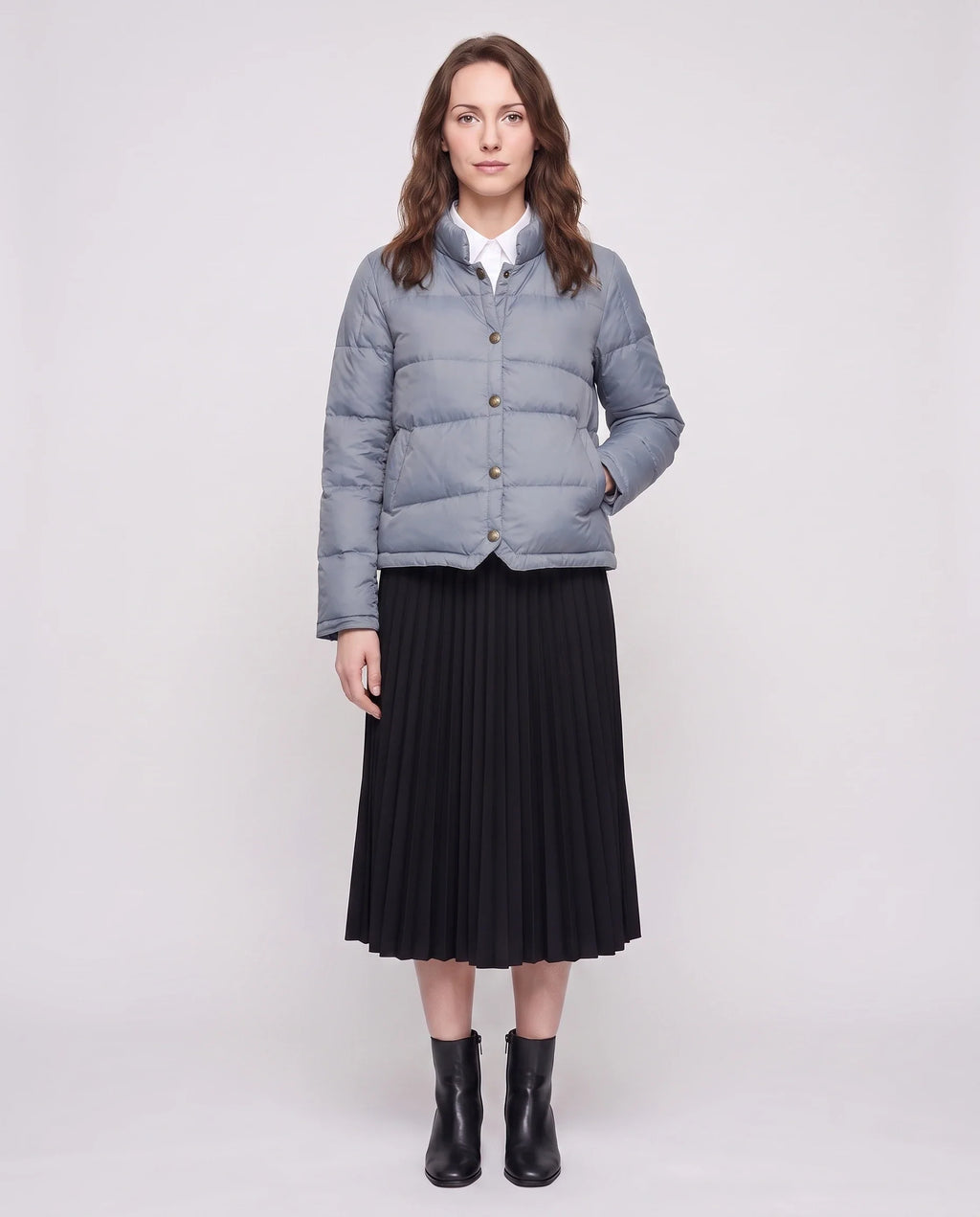 Doudoune courte légère façon blouson