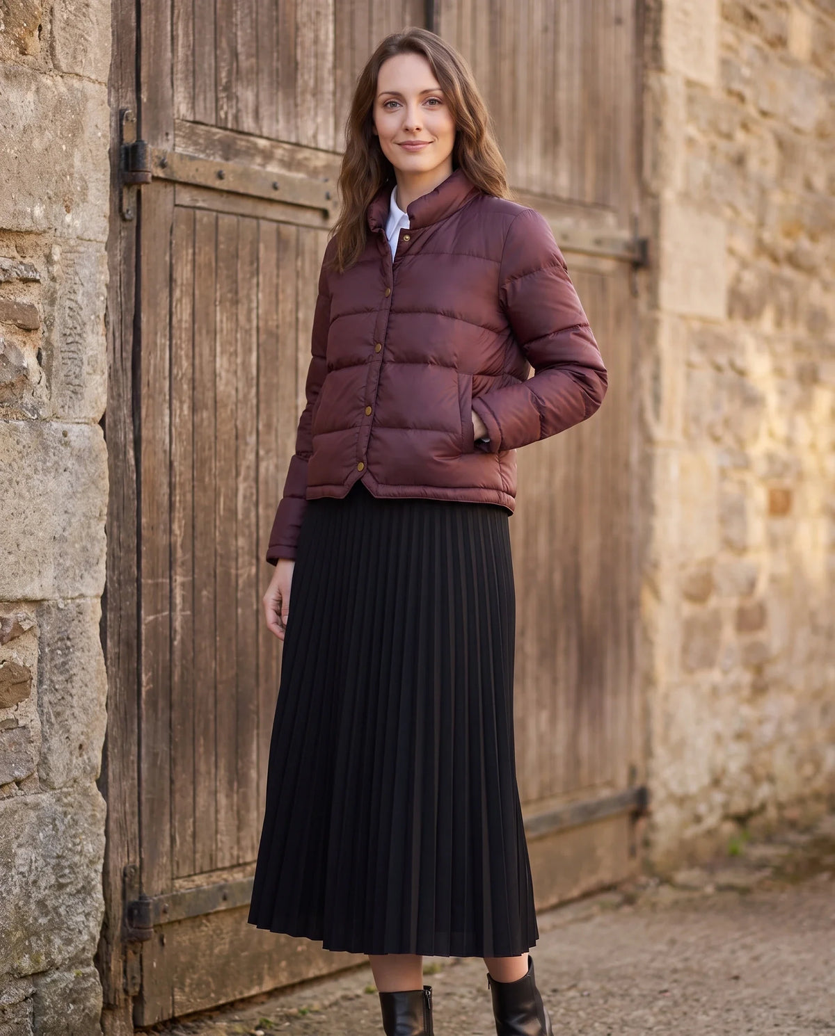 Doudoune courte légère façon blouson