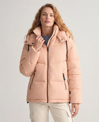 Doudoune courte oversize à capuche