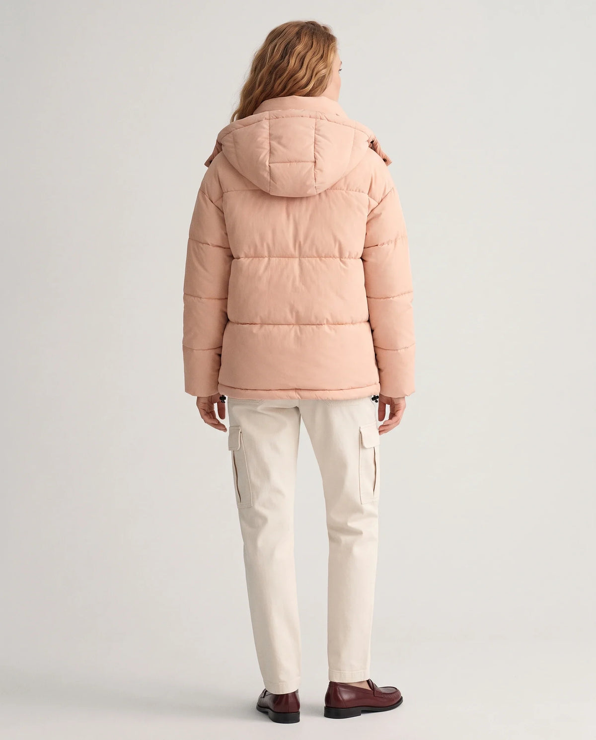 Doudoune courte oversize à capuche