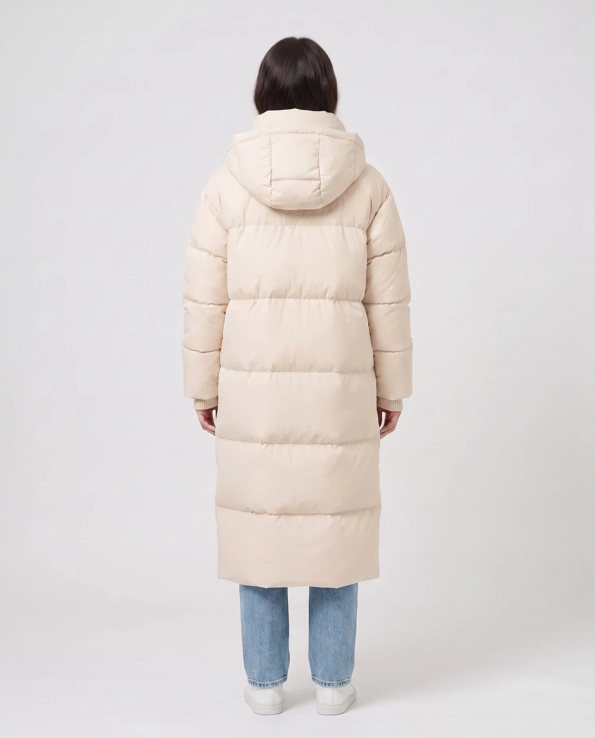 Doudoune extra-longue à capuche amovible
