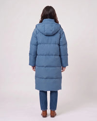 Doudoune longue oversize à capuche