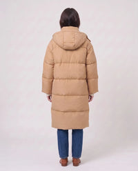 Doudoune longue oversize à capuche