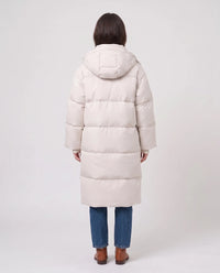 Doudoune longue oversize à capuche