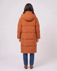 Doudoune longue oversize à capuche