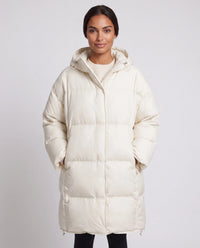 Doudoune mi-longue oversize à capuche