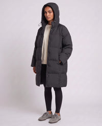 Doudoune mi-longue oversize à capuche