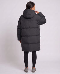 Doudoune mi-longue oversize à capuche