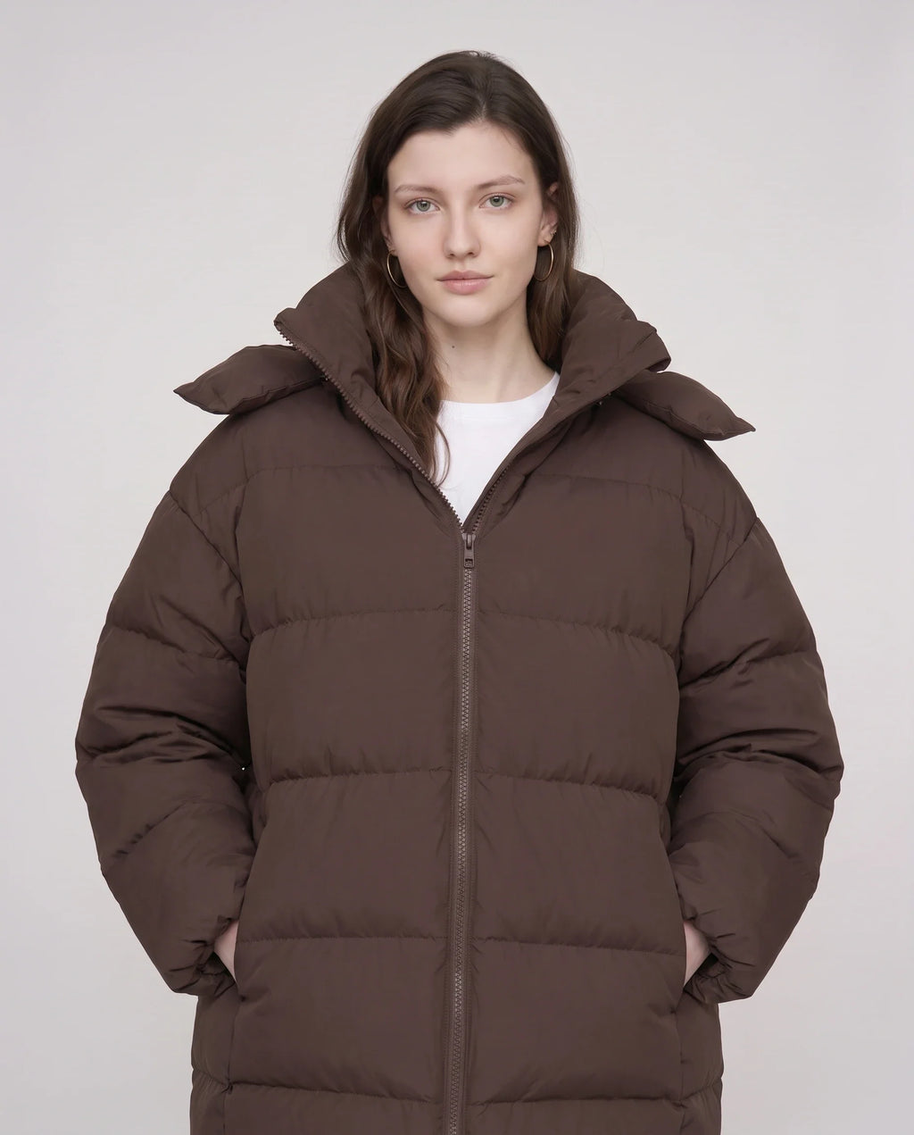 Doudoune oversize à capuche