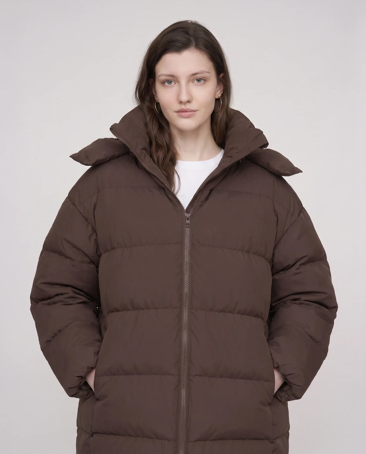 Doudoune oversize à capuche
