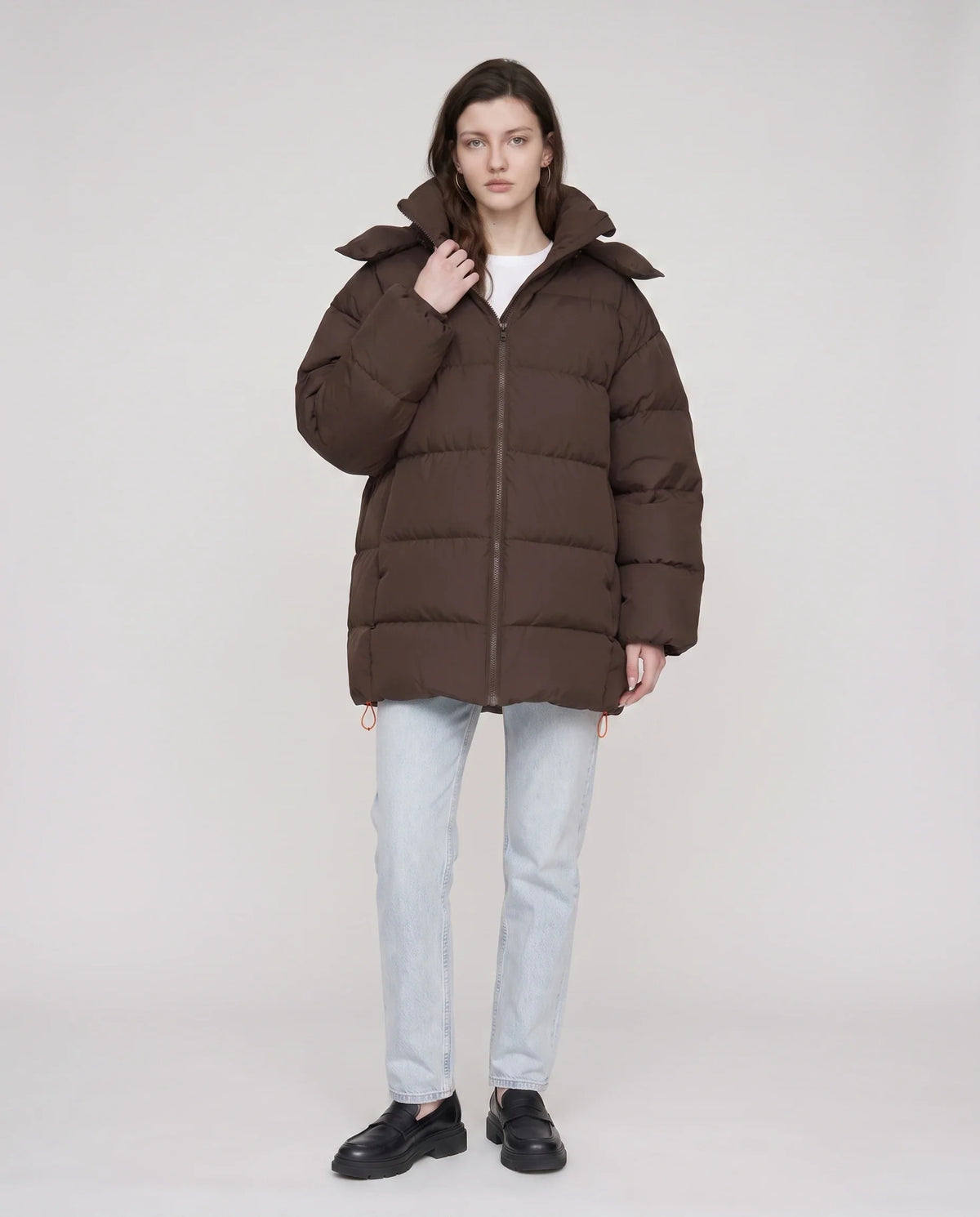 Doudoune oversize à capuche