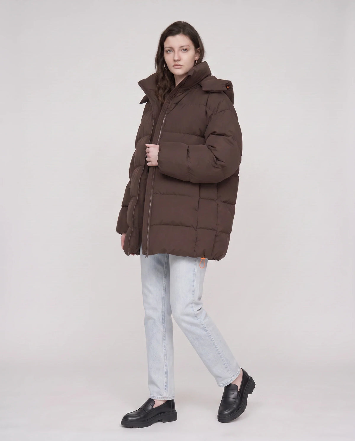 Doudoune oversize à capuche