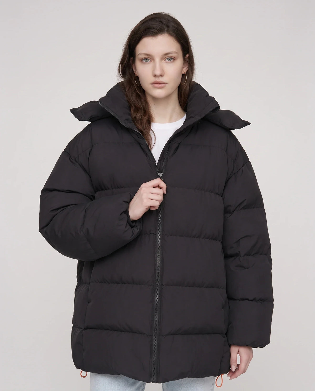 Doudoune oversize à capuche