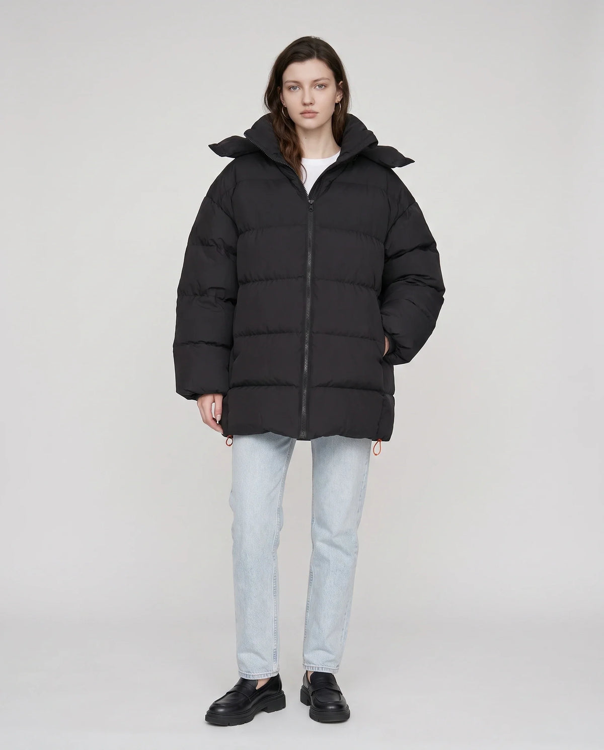 Doudoune oversize à capuche