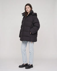Doudoune oversize à capuche