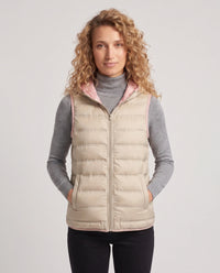 Gilet matelassé léger à doublure contrastée