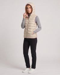 Gilet matelassé léger à doublure contrastée