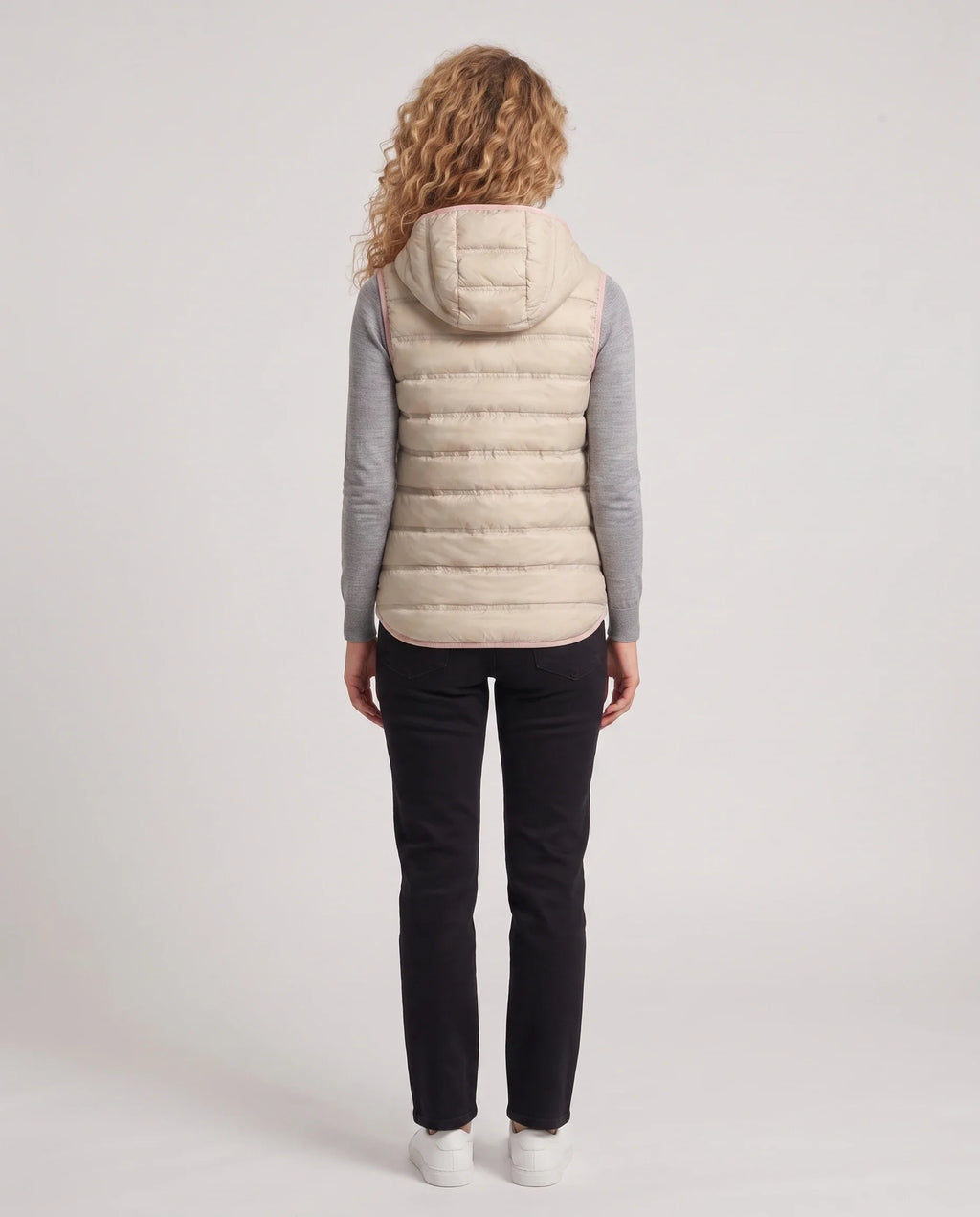 Gilet matelassé léger à doublure contrastée