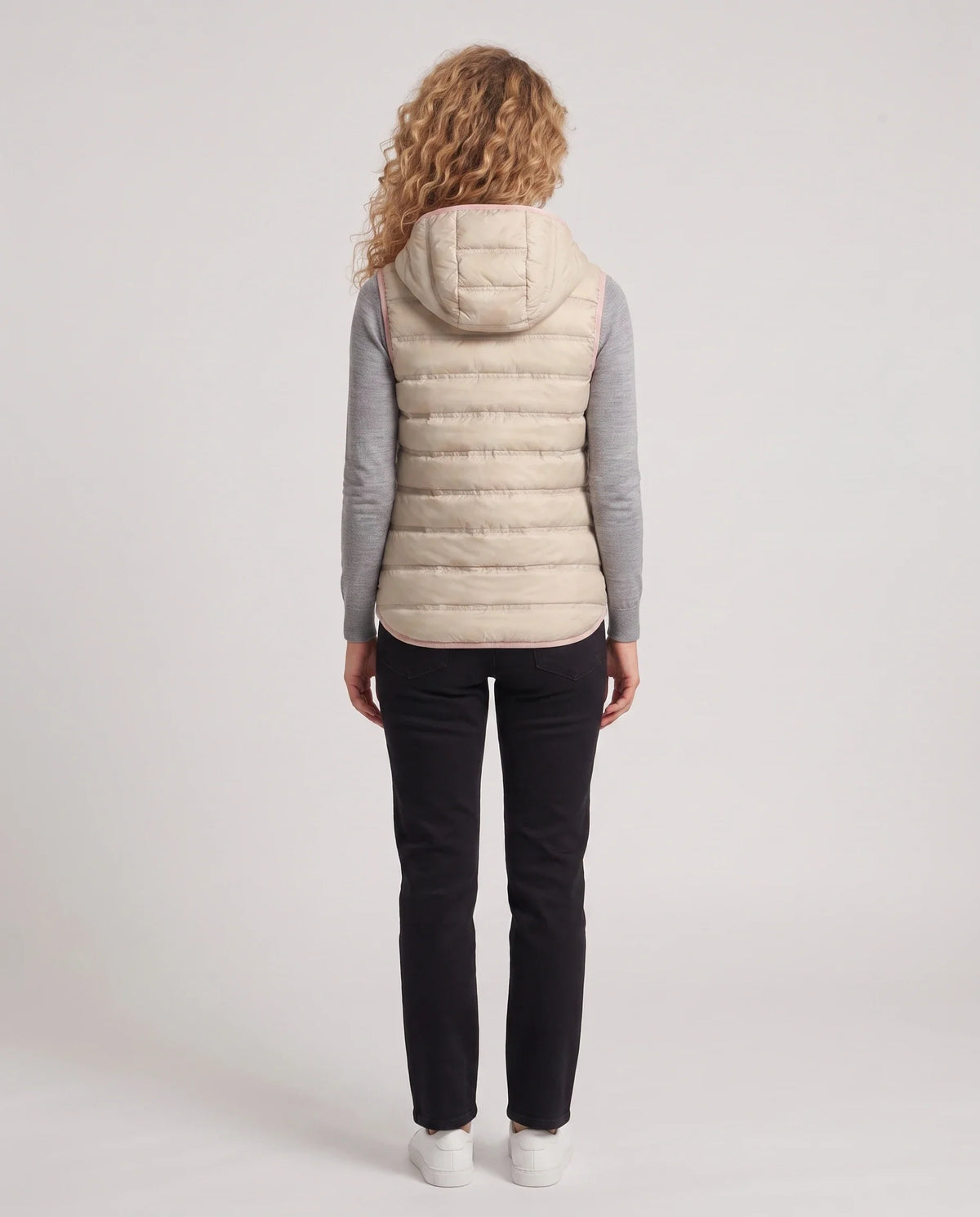 Gilet matelassé léger à doublure contrastée