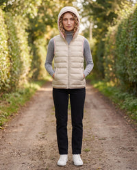 Gilet matelassé léger à doublure contrastée