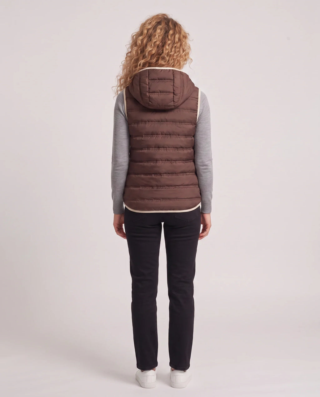 Gilet matelassé léger à doublure contrastée