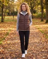 Gilet matelassé léger à doublure contrastée