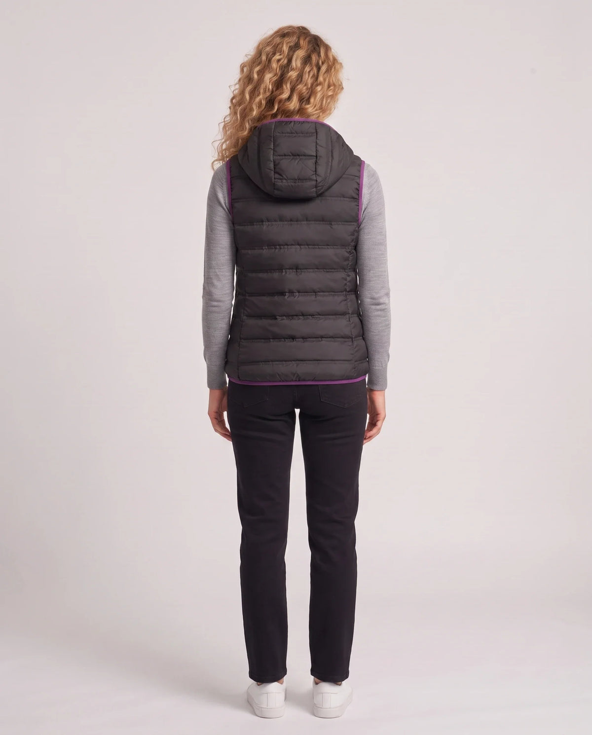 Gilet matelassé léger à doublure contrastée