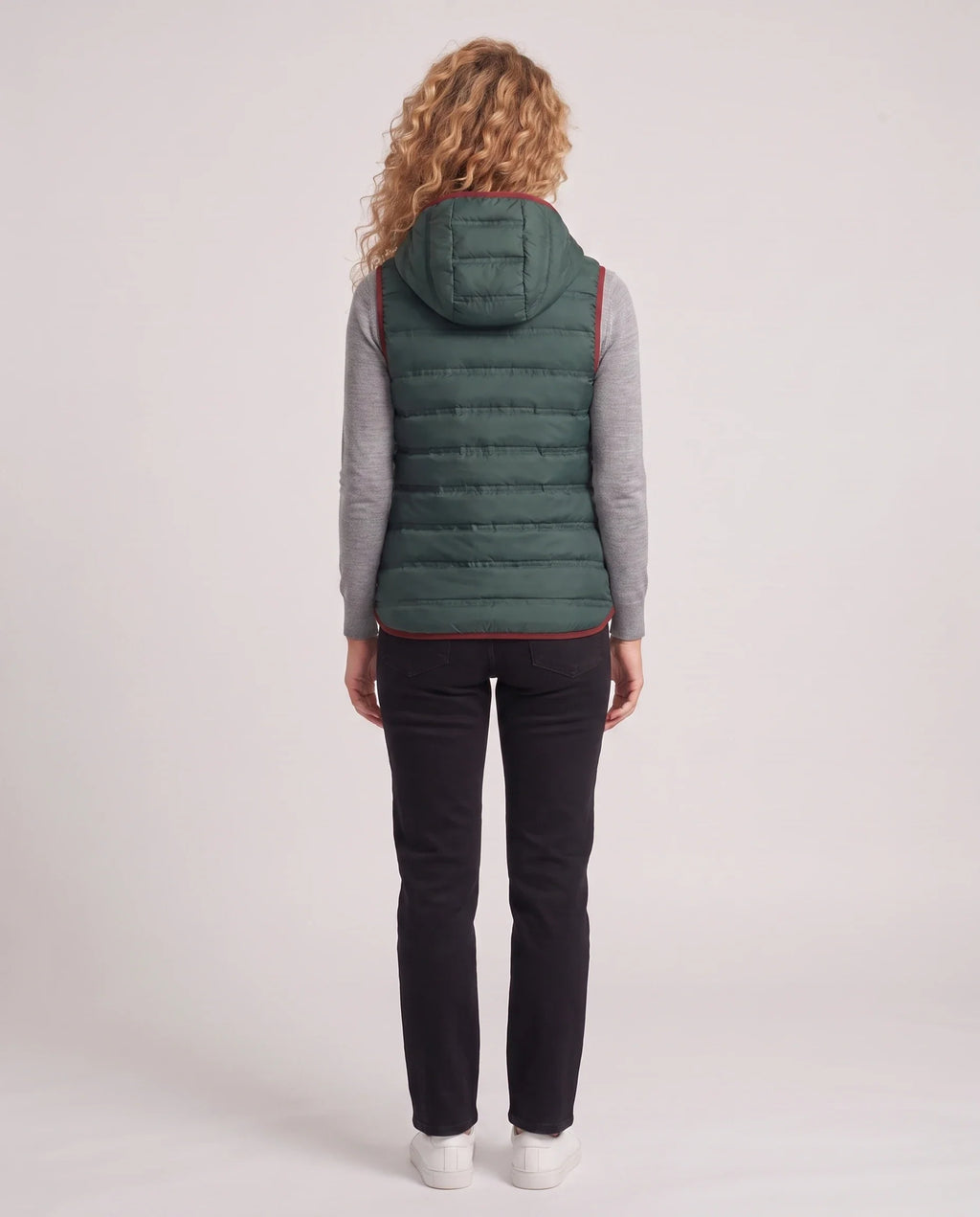 Gilet matelassé léger à doublure contrastée