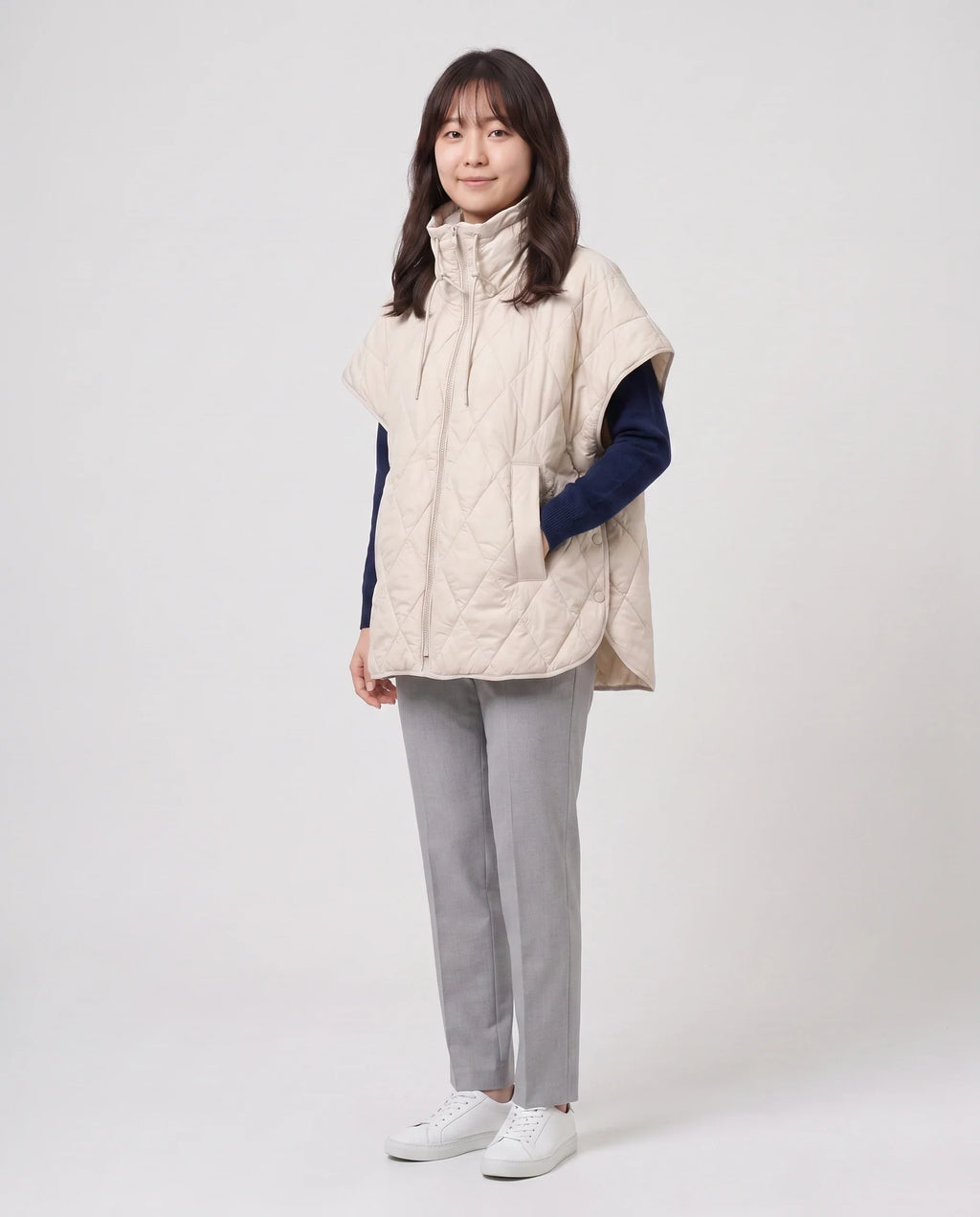 Gilet matelassé à col cordon