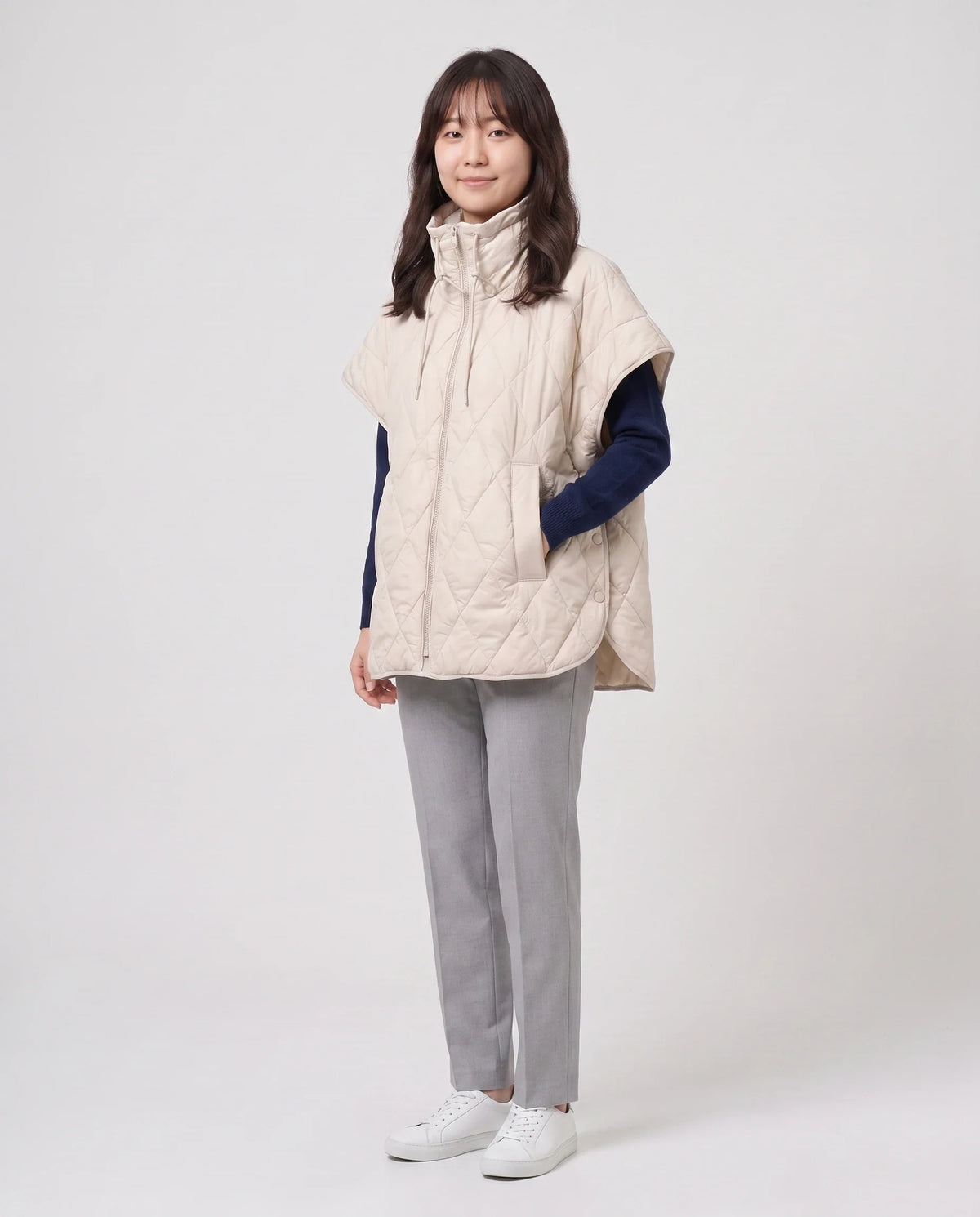Gilet matelassé à col cordon