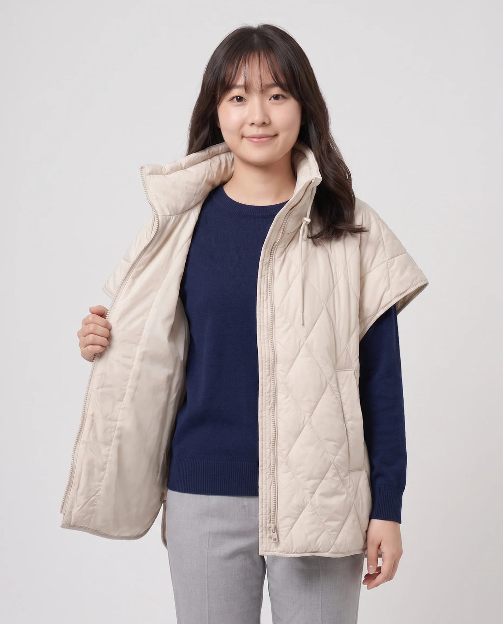 Gilet matelassé à col cordon