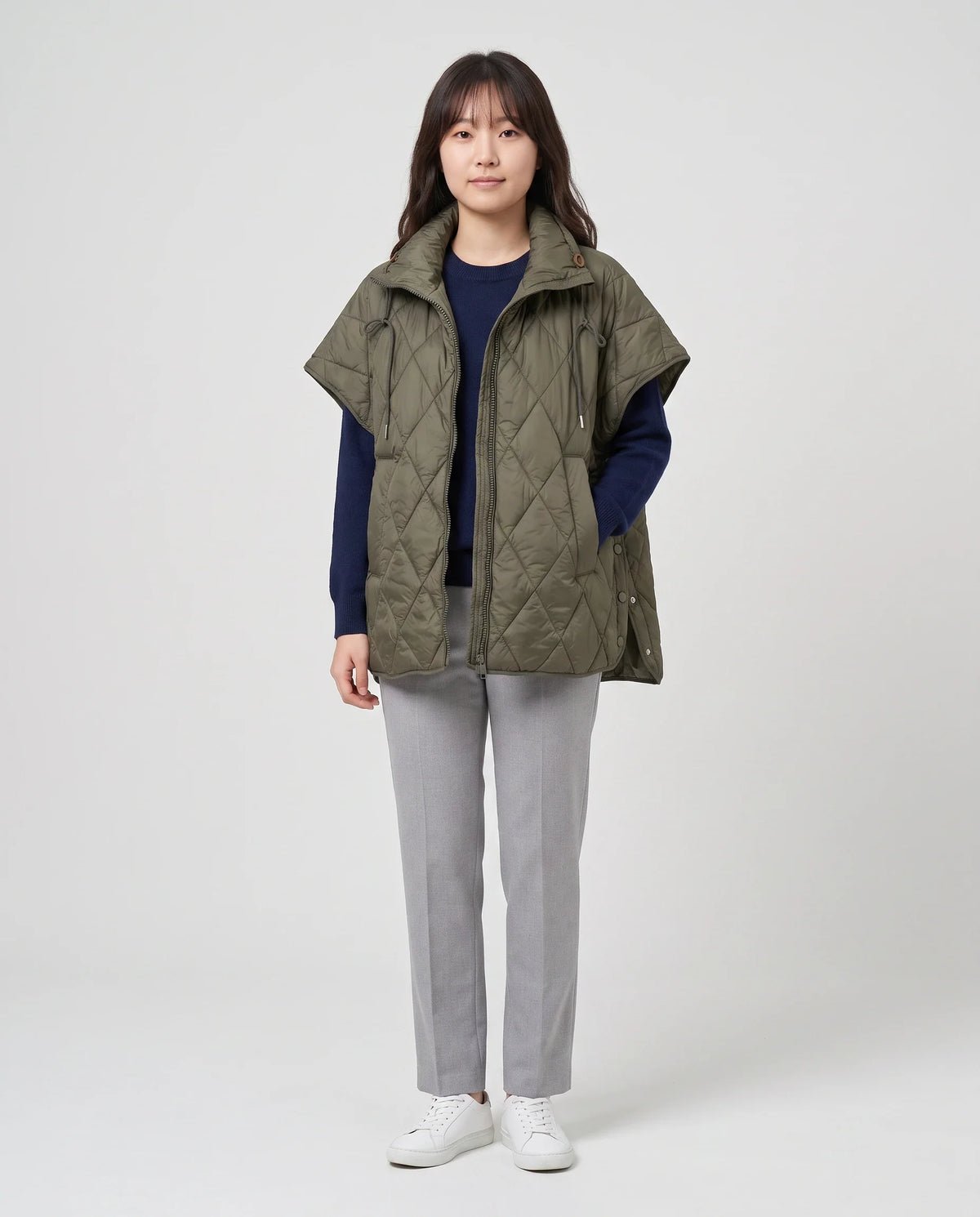 Gilet matelassé à col cordon
