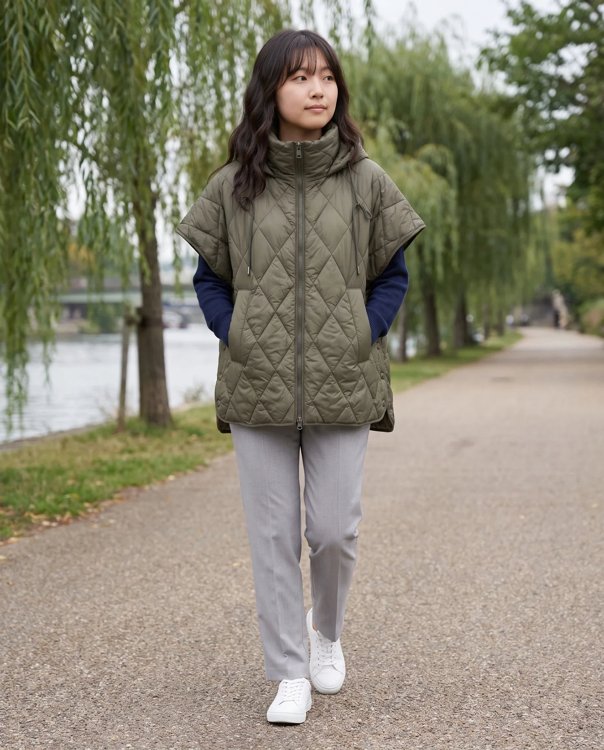 Gilet matelassé à col cordon