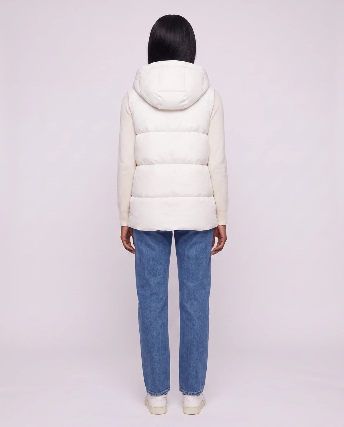 Gilet matelassé épais à capuche zippé