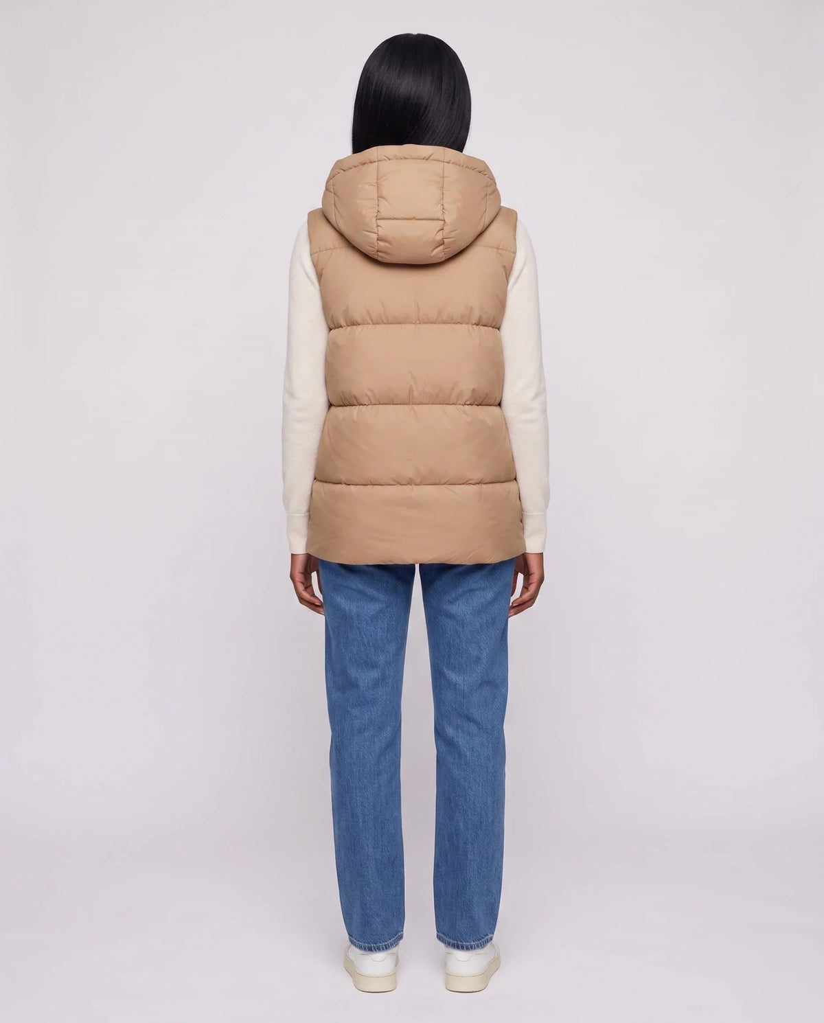 Gilet matelassé épais à capuche zippé