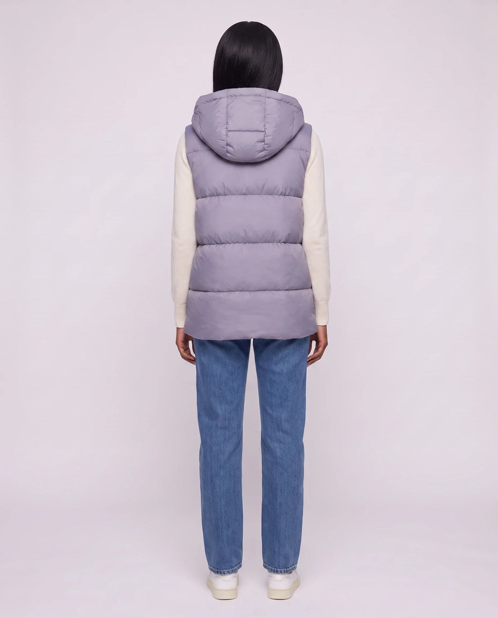 Gilet matelassé épais à capuche zippé