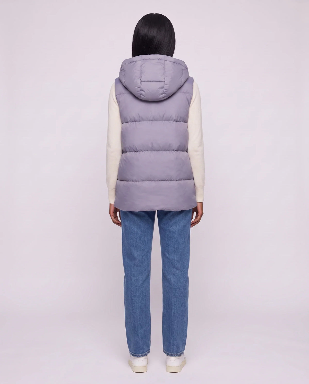Gilet matelassé épais à capuche zippé