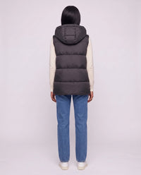 Gilet matelassé épais à capuche zippé