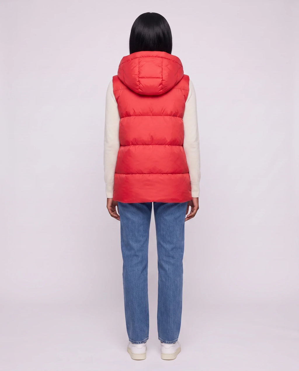 Gilet matelassé épais à capuche zippé