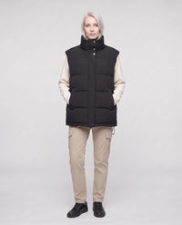Gilet matelassé oversize à capuche amovible