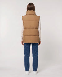 Gilet matelassé oversize à grand col montant