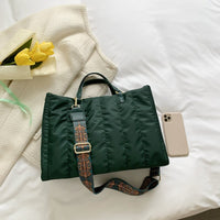 Sac cabas matelassé en coton et nylon