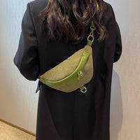 Sac banane en velours côtelé à bandoulière amovible
