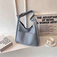 Sac hobo en simili cuir grainé avec pochette zippée