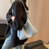 Sac hobo en simili cuir grainé avec pochette zippée