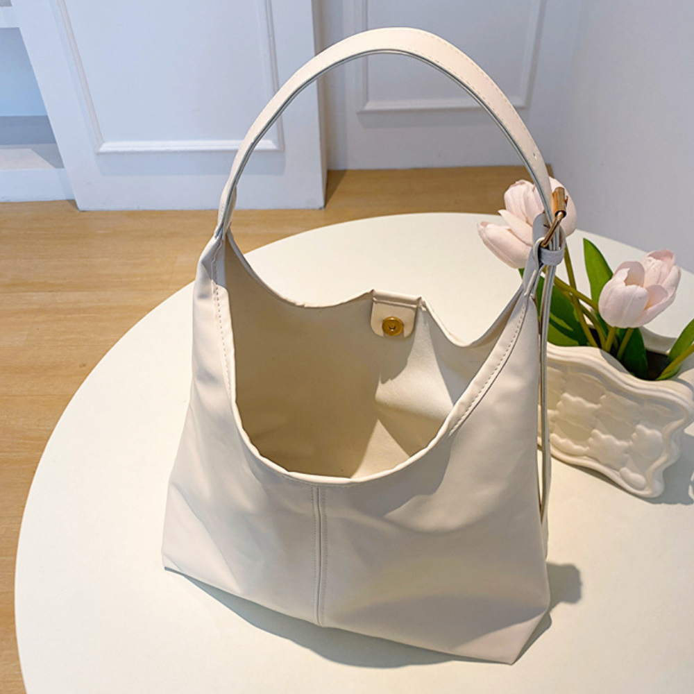Sac hobo en simili cuir à fermeture magnétique
