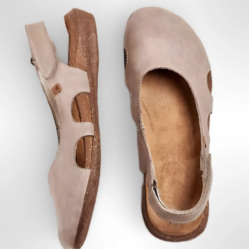 Chaussures plates fermées à bride arrière confortables