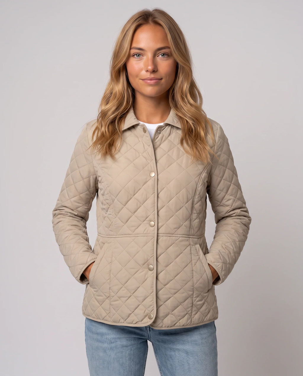 Veste matelassée à col chemise